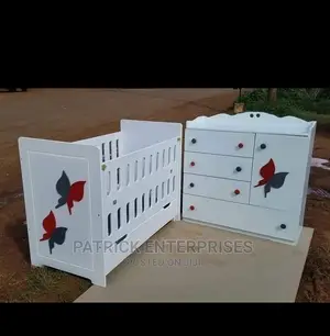 Morden Chest of Drawers 3 by 3 Fitts Plus Morden Baby Cot