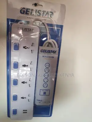 Extension Cables Gelistar 4 Way With 2 USB Charging Ports