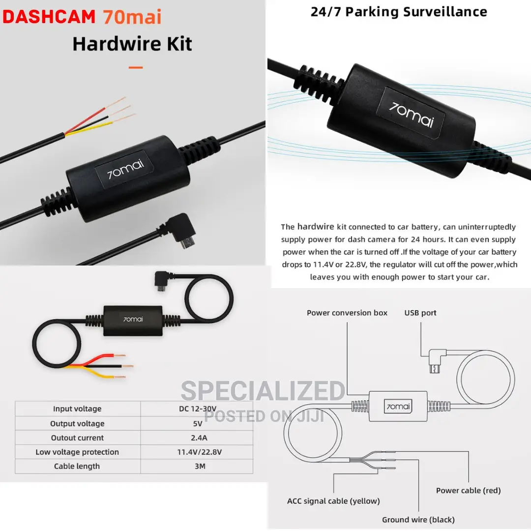 70mai Dashcam Hardware Power Kit