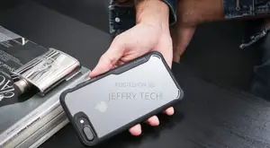 iPhone 7 and 7 Plus IPAKY Heavy Duty Rubber Transparent Back