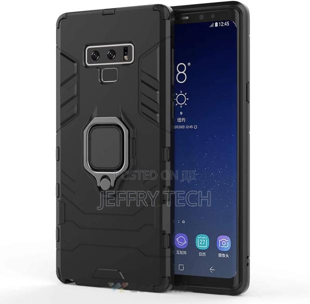 Black Galaxy Note 9 Armor Ring Case - thumbnail 2