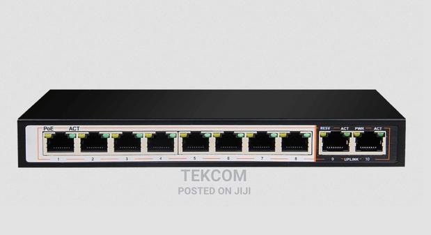 D-Link DGS-F1010P-E 8GE Poe+ 2GE Uplink 250m Poe Switch