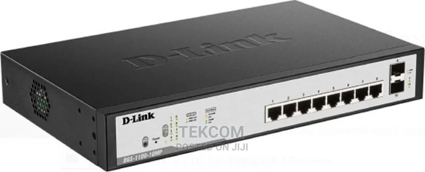 D-Link 8 Port Poe Gigabit Smart Managed Switch + 2 SFP Ports