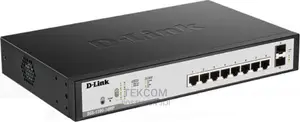 D-Link 8 Port Poe Gigabit Smart Managed Switch + 2 SFP Ports