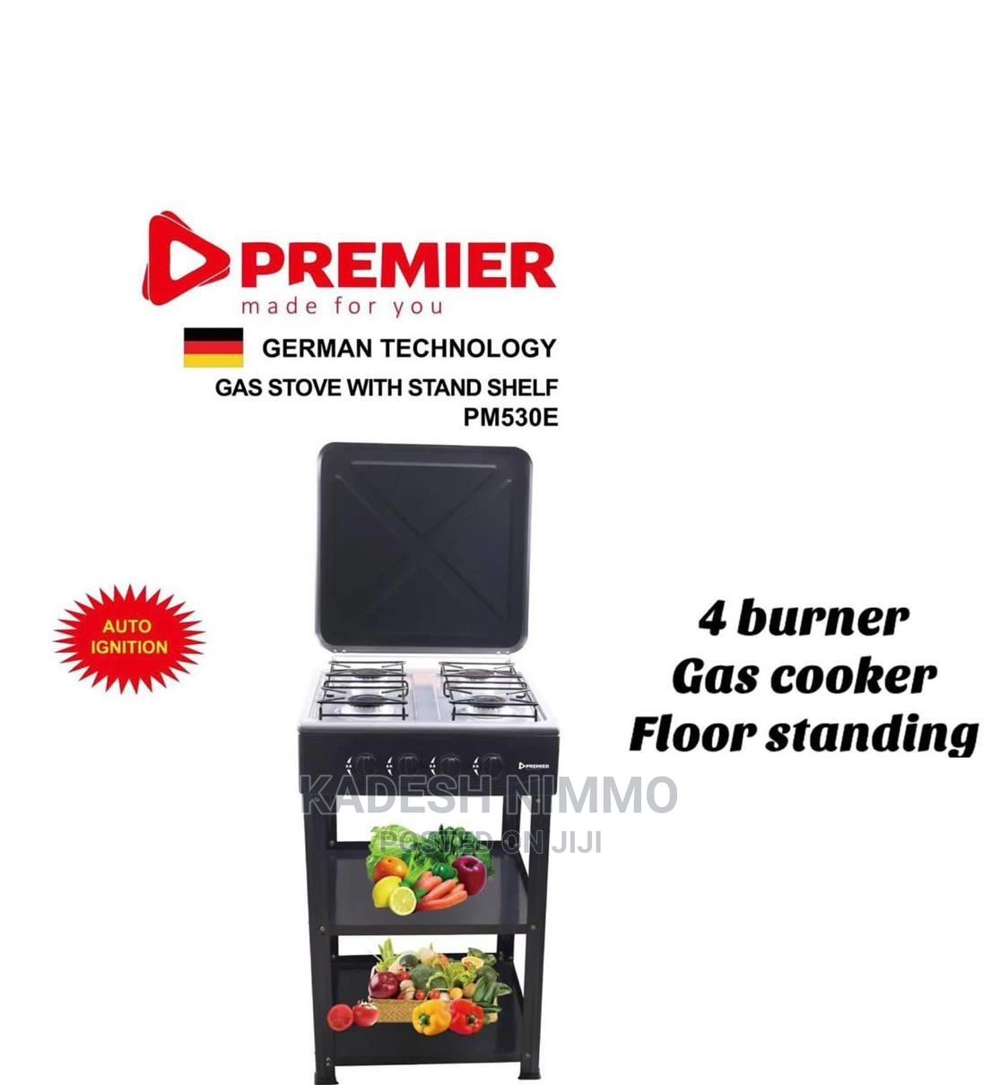 4 Burner Gas Cooker With Floor Standing in Nairobi Central Kitchen