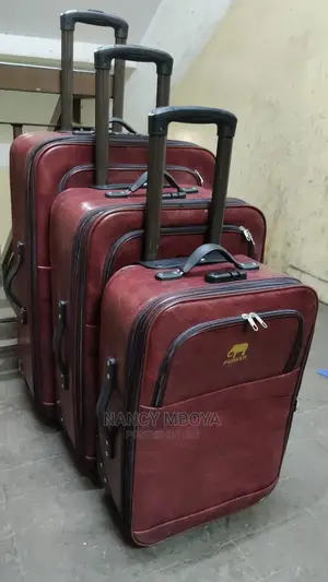 3 in 1 Travel Suit Case Pioneer Leather 2 Wheels