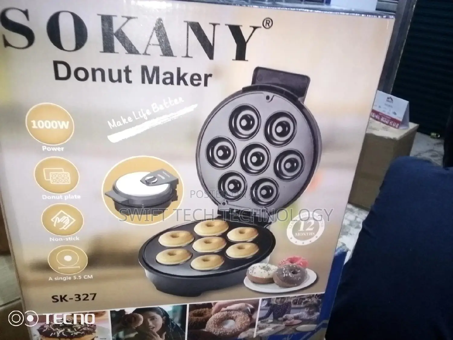 7 Slot Donut Maker 750w