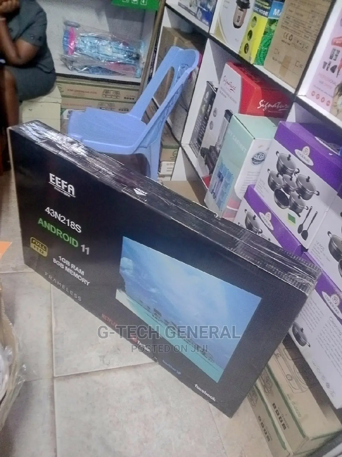 Eefa 43” Fhd Android Tv,In-Built Wi-Fi,Netflix,Youtube