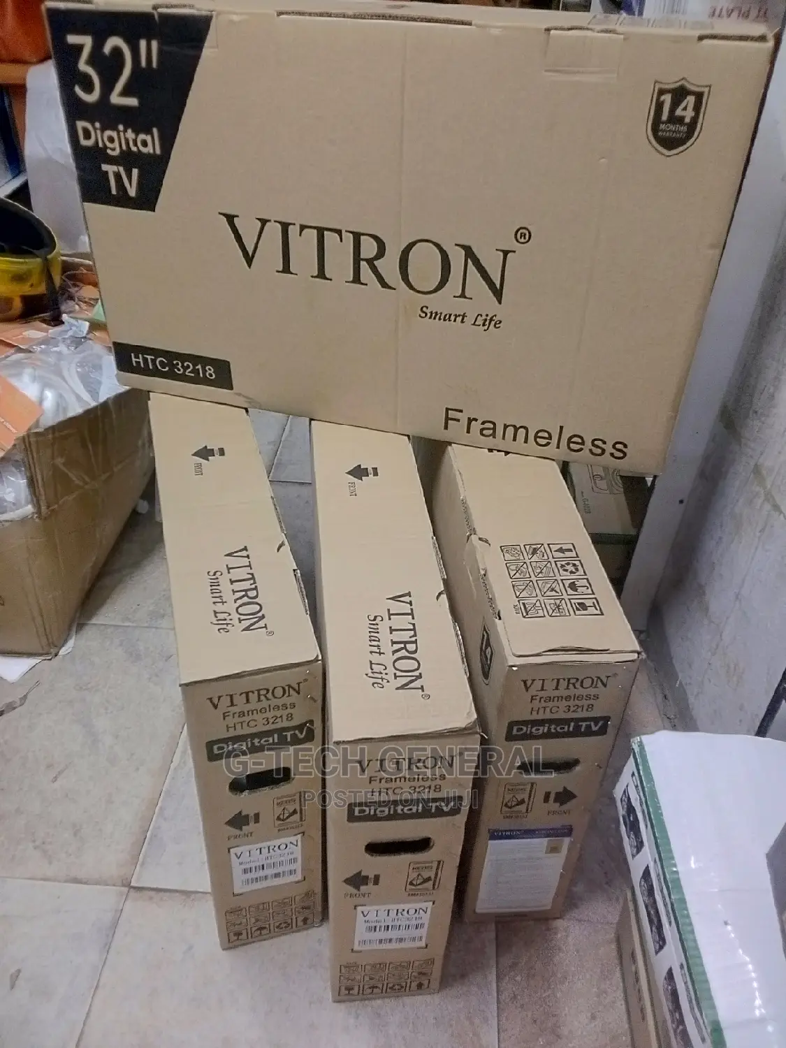 Vitron Htc3218 Frameless 32" Inch Hd Led Digital Tv