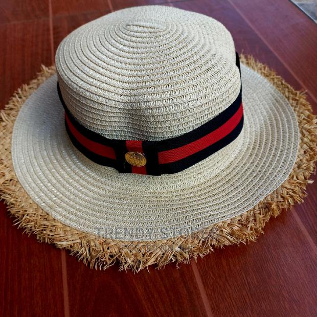 Ruffled Edge Boater Man Hat - main view