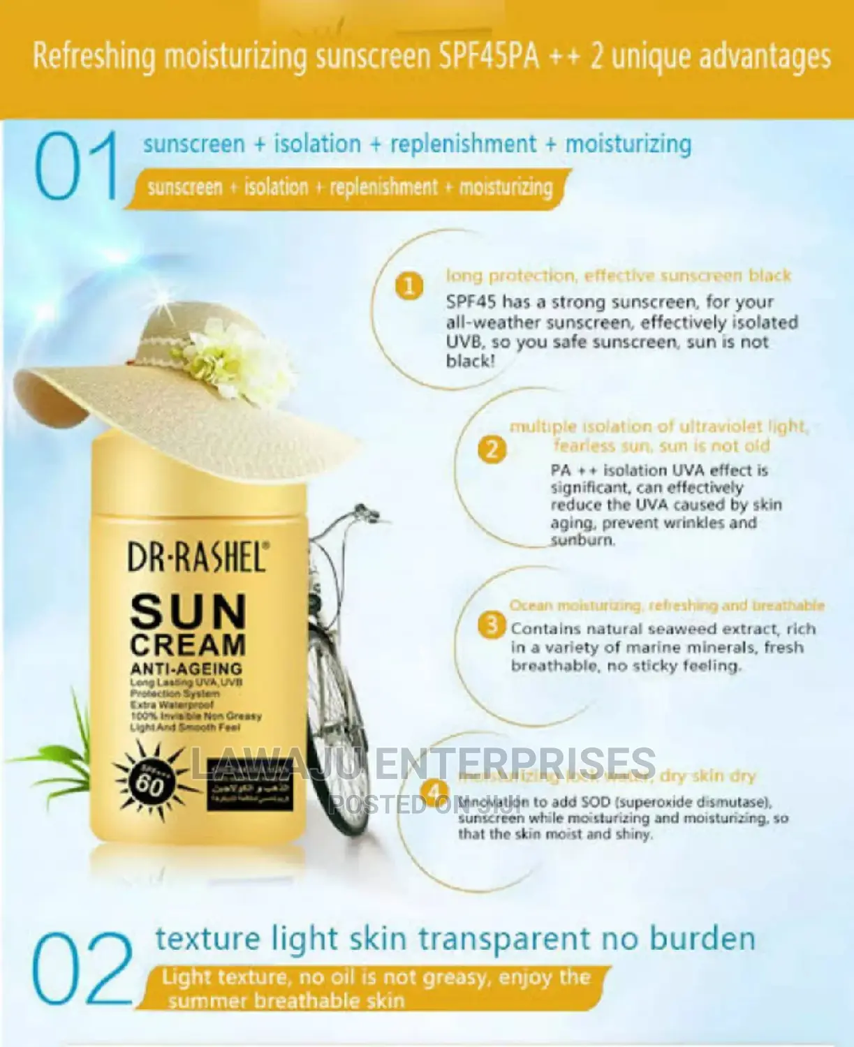 Dr. Rashel Sun Cream Sunscreen