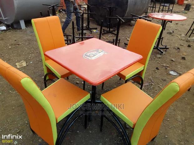 Restaurant Chairs and Table - main view
