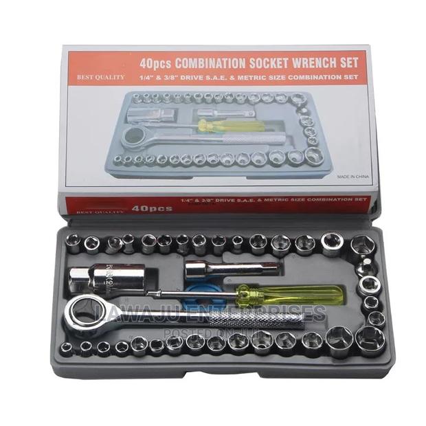 40pcs Combination Tool Kit Wrench Set - thumbnail 3