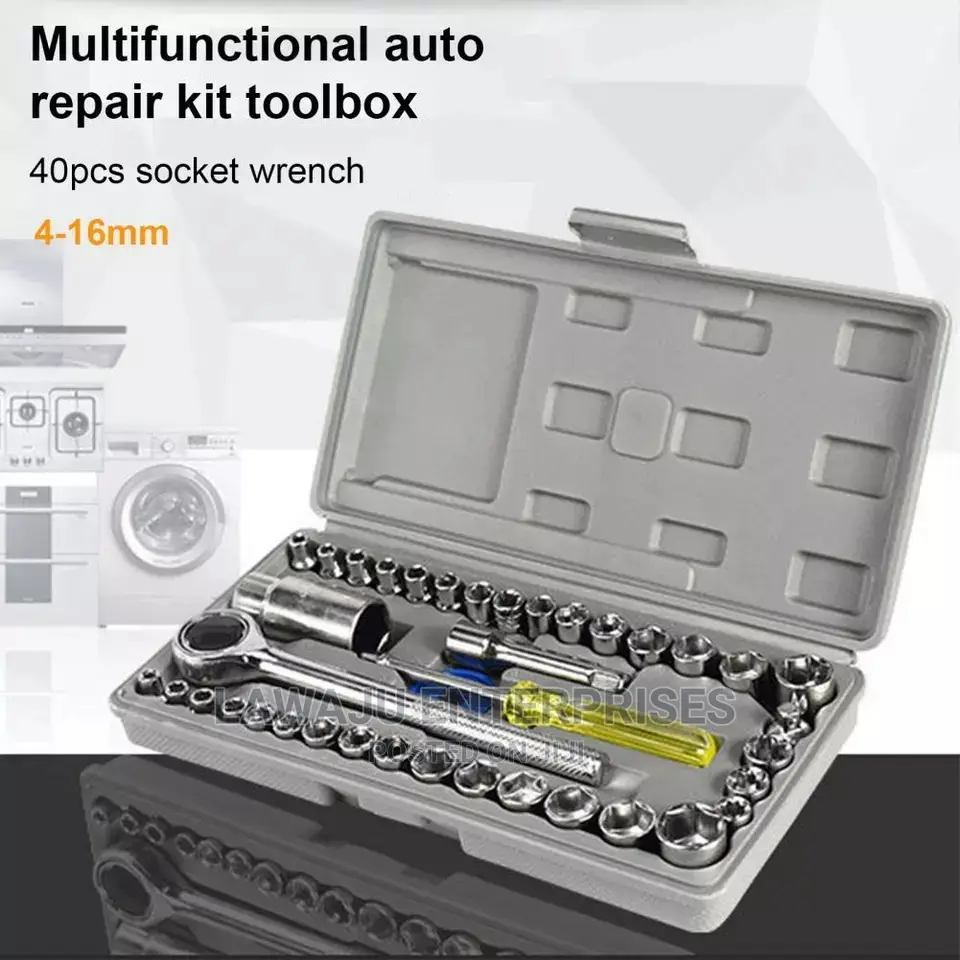 40pcs Combination Tool Kit Wrench Set