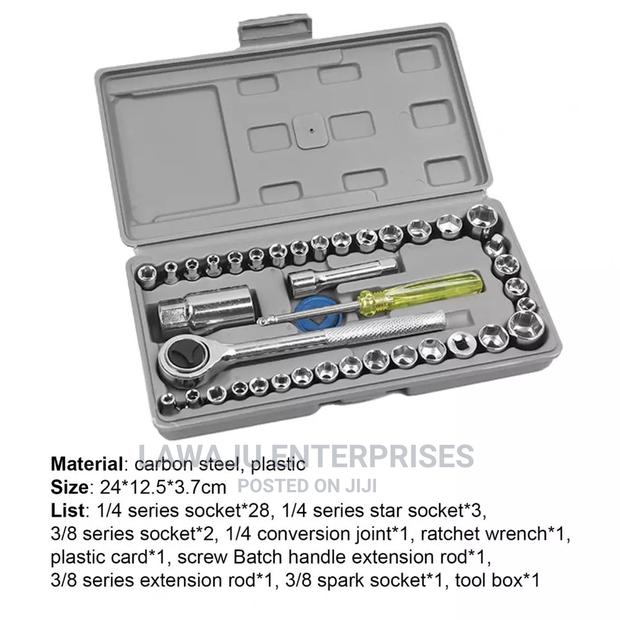 40pcs Combination Tool Kit Wrench Set - thumbnail 2
