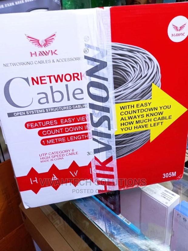 Universal Hawk Vision Indoor 305m Cat 6 Cable Box - main view