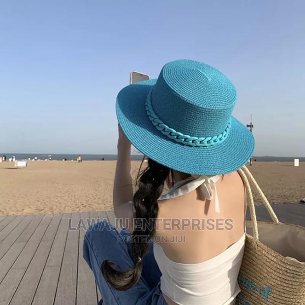 Macaron Candy Colour Straw Sun Hat - thumbnail 3