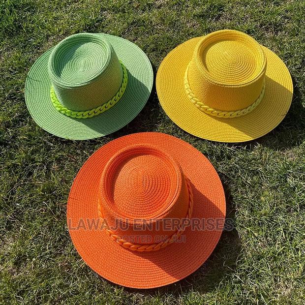Macaron Candy Colour Straw Sun Hat - thumbnail 4