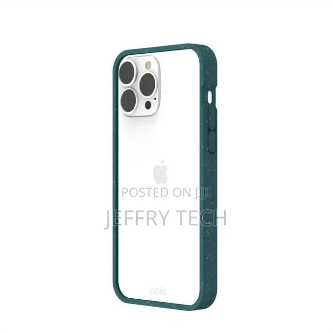 Clear iPhone 13 Pro Max Case With Green Ridge