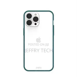 Clear iPhone 13 Pro Max Case With Green Ridge
