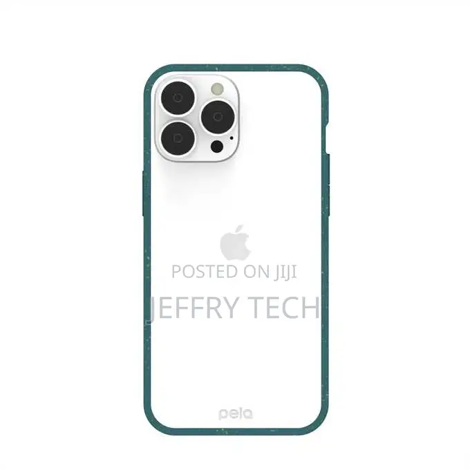 Clear iPhone 13 Pro Max Case With Green Ridge