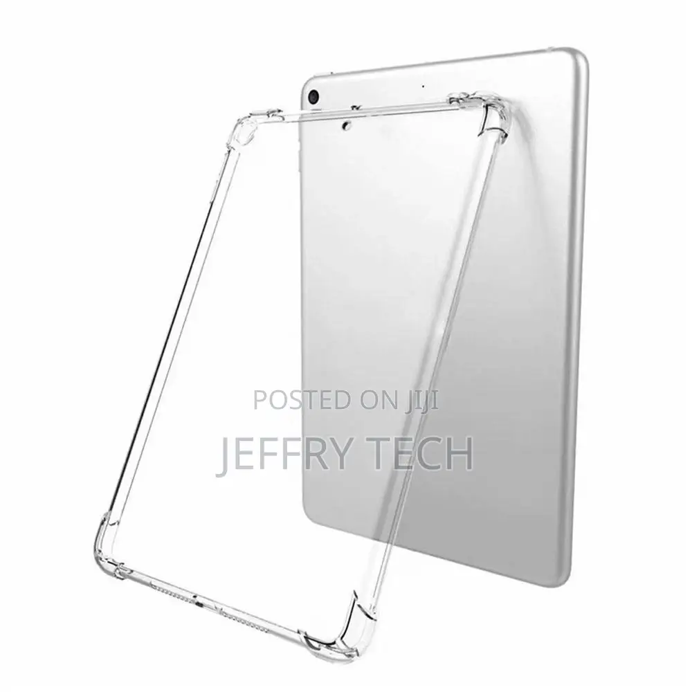 For iPad 7th 10.2 Rubber Case TPU Siliconeclear Cover