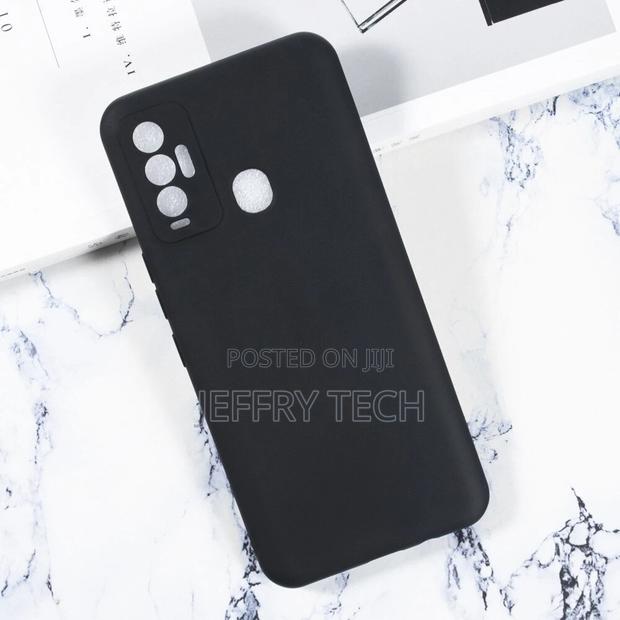 Black Soft Silicone Tecno Camon 18i Case Soft TPU Good Quali