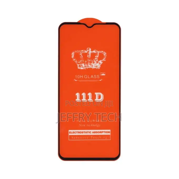 5D Glass Anti-Shock Screen Protector Black for Oppo A16K