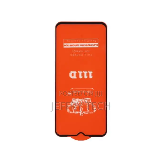 5D Glass Anti-Shock Screen Protector Black for Oppo A16K