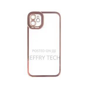 Transparent Cover With Colorful Frame for iPhone 11
