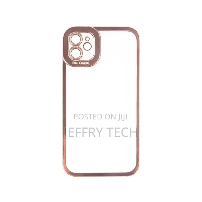 Transparent Cover With Colorful Frame for iPhone 11