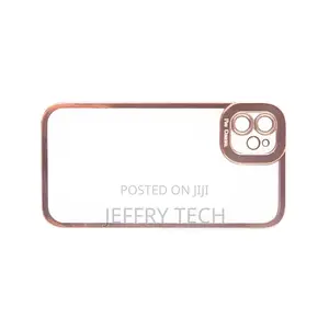 Transparent Cover With Colorful Frame for iPhone 11