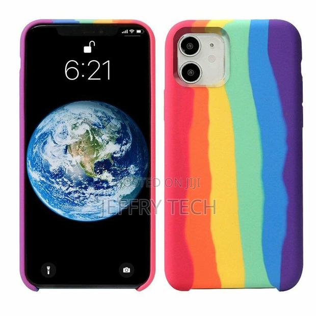 iPhone 13 Pro Pride Rainbow Multicoloured Liquid Sili - main view