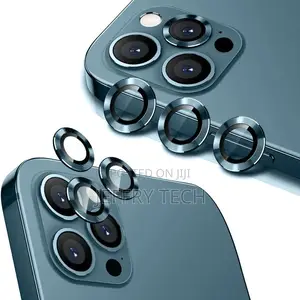 For iPhone 12 Pro - Set of 3 Glass Camera Lens Protectors Bl