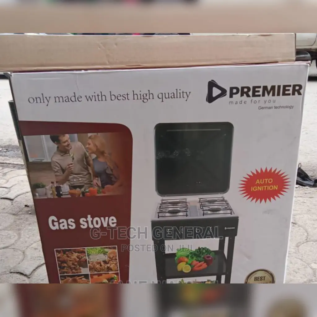 Premier Four Burner Gas Cooker Standing