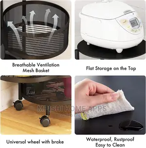 5 Layer Round Rotating Storage Rack