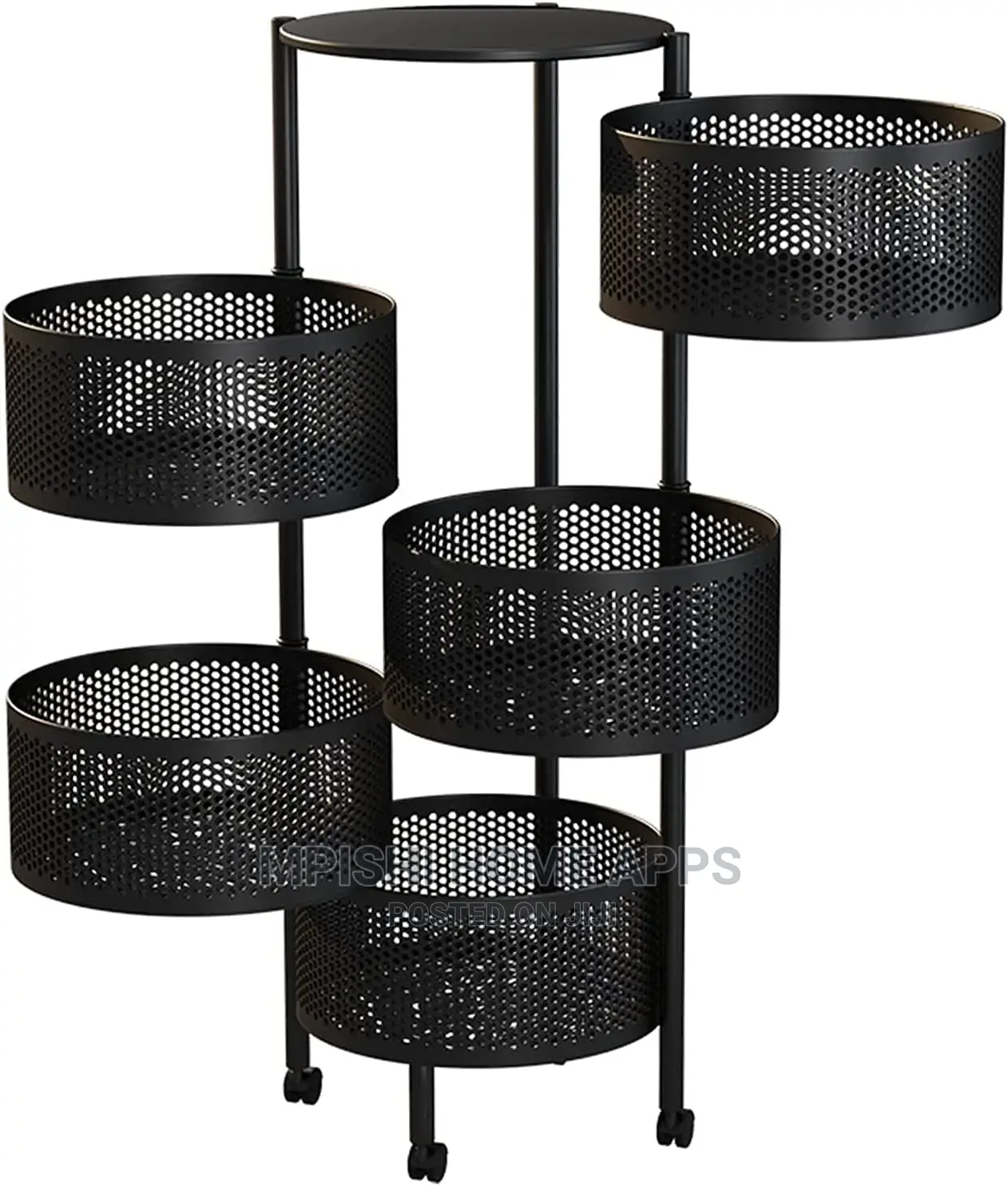 5 Layer Round Rotating Storage Rack