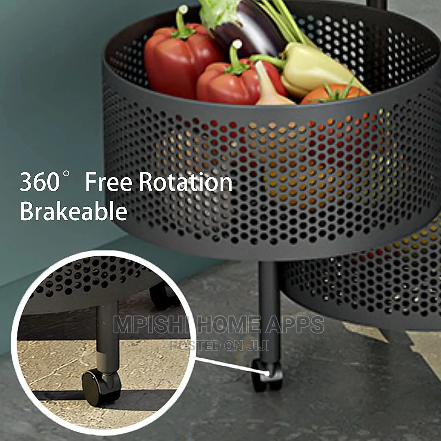 5 Layer Round Rotating Storage Rack