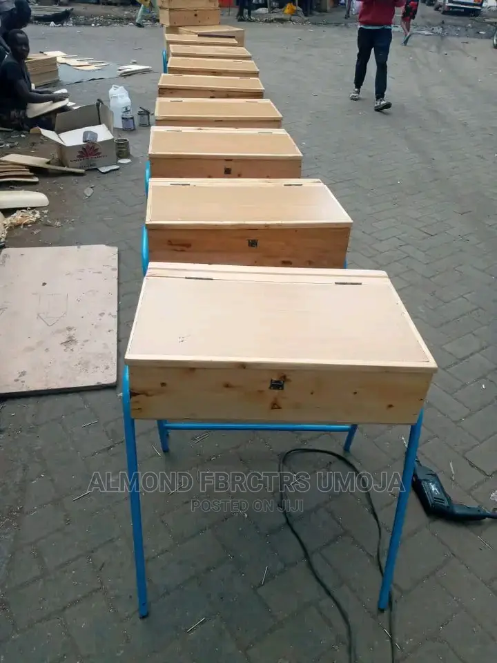 School Lockers and Chair