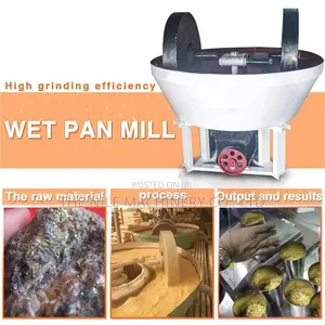 Double Roller Gold Mill Wet Pan Mill