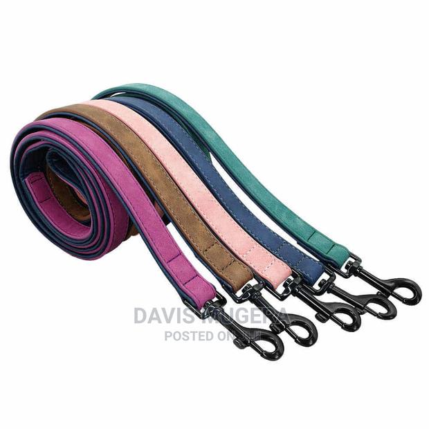 Vip Pu Leather Personalized Dog Id Tag Collar and Leash Set - thumbnail 5