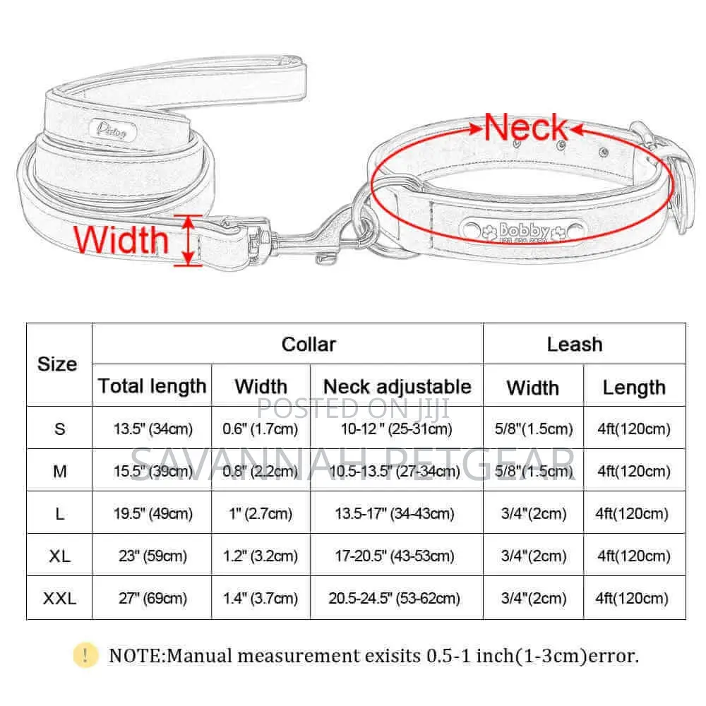 Vip Pu Leather Personalized Dog Id Tag Collar and Leash Set
