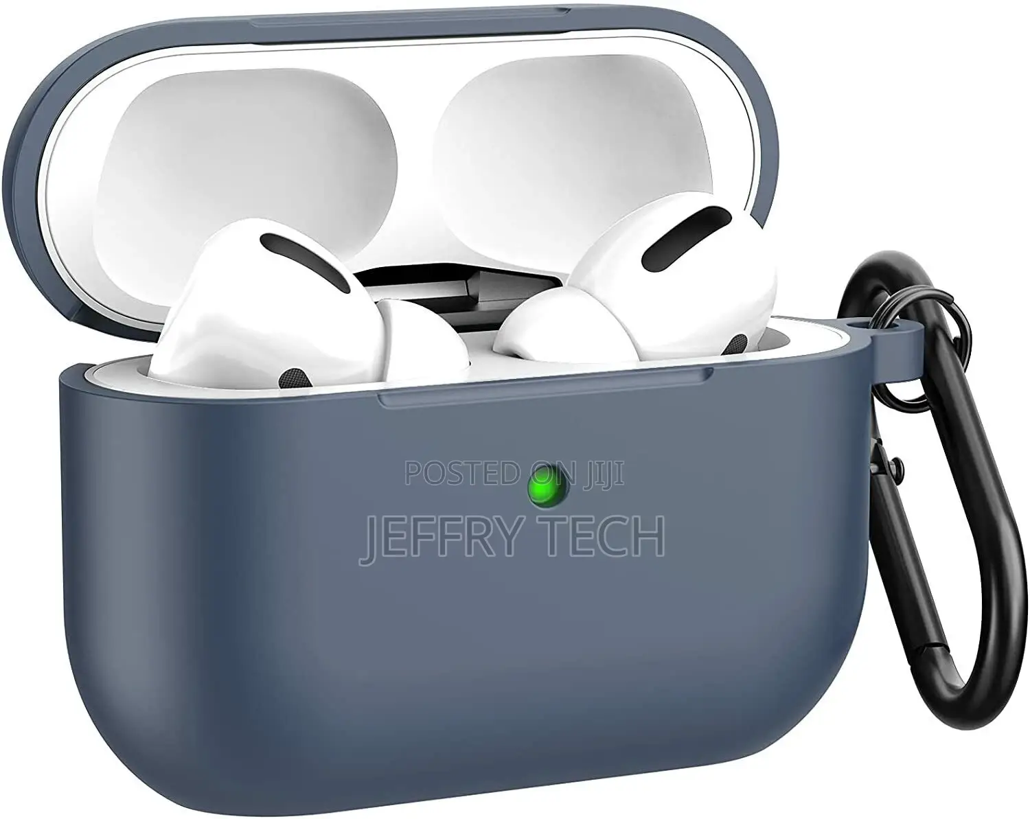 Silicone Airpods Pro Case Soft Cover With Belt Clip for Appl