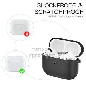 Silicone Airpods Pro Case Soft Cover With Belt Clip for Appl