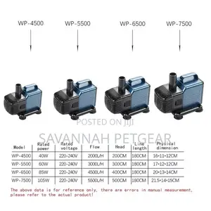Sobo Wp Ultra-Quiet Fish Tank Submersible Pump