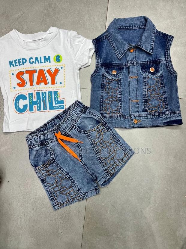 *G49 Classy Kids Denim Three Piece* - thumbnail 5