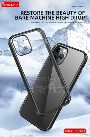 For iPhone 12 Case IPAKY 11 12 Pro Simple Transparent Impact