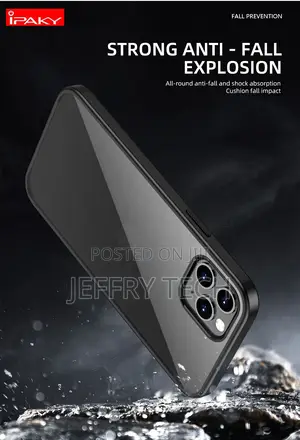 For iPhone 12 Case IPAKY 11 12 Pro Simple Transparent Impact