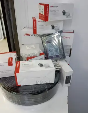 5 CCTV Camera Full Kit ( Night Vision 1080p 100m Cable
