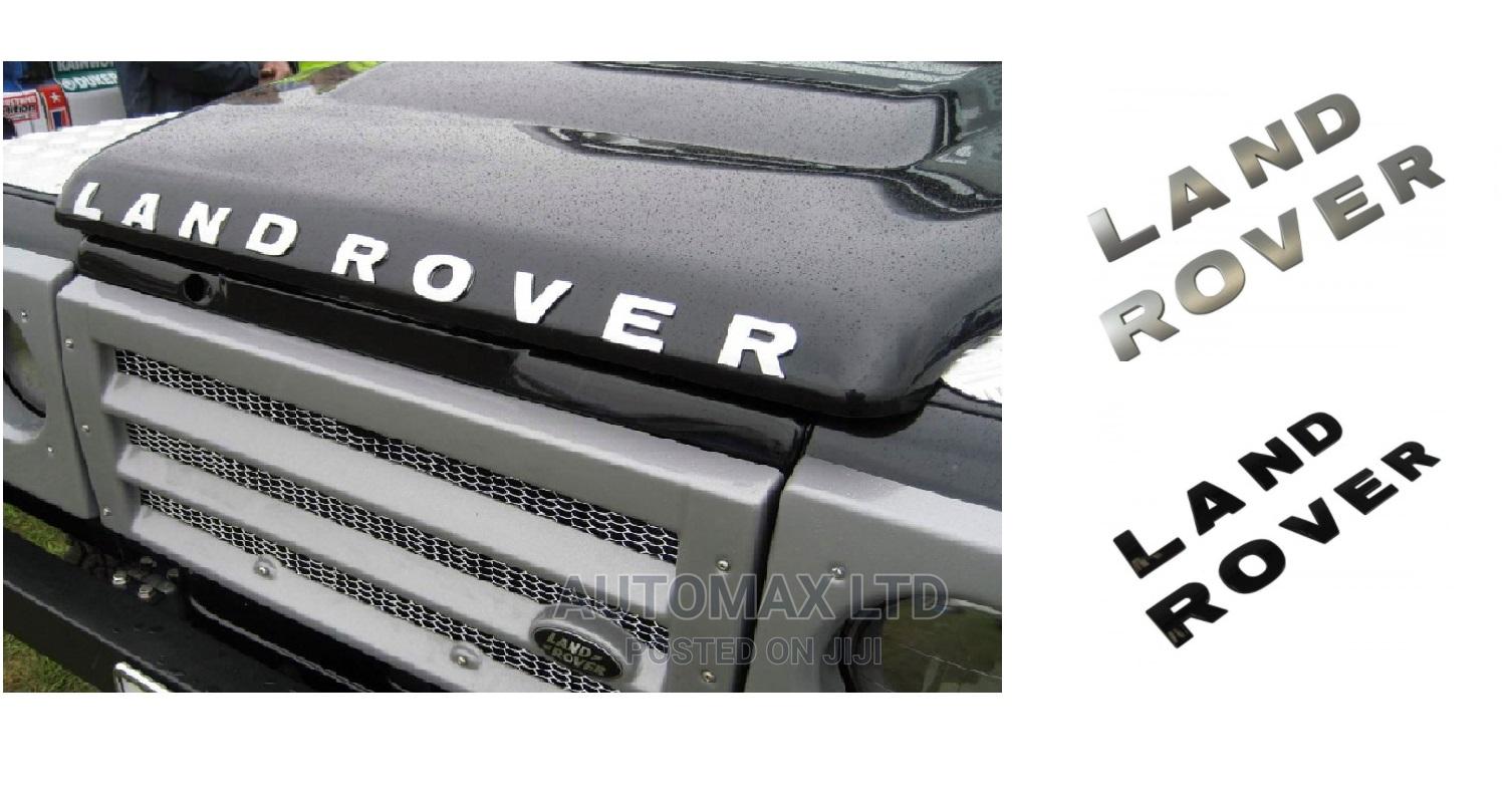 Landrover 3D. Raised Name/Letters in Nairobi Central Vehicle